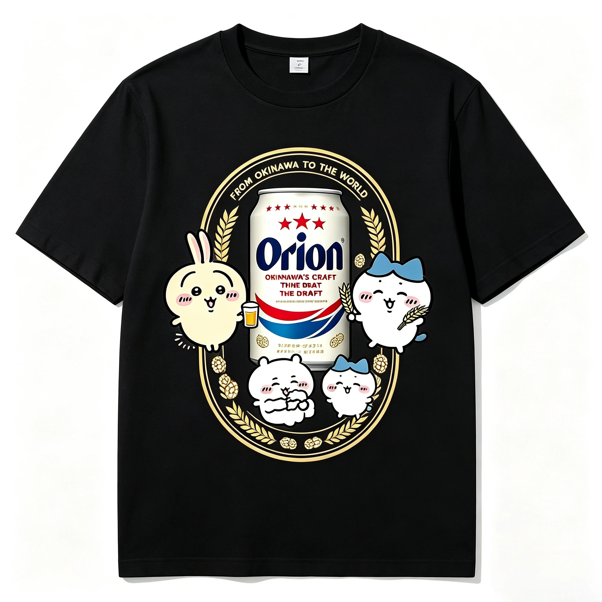 Camiseta de Manga Corta Chiikawa Anime Cartoon Kawaii, Nueva, Holgada y Cómoda, Transpirable, Absorbe el Sudor y de Secado Rápido