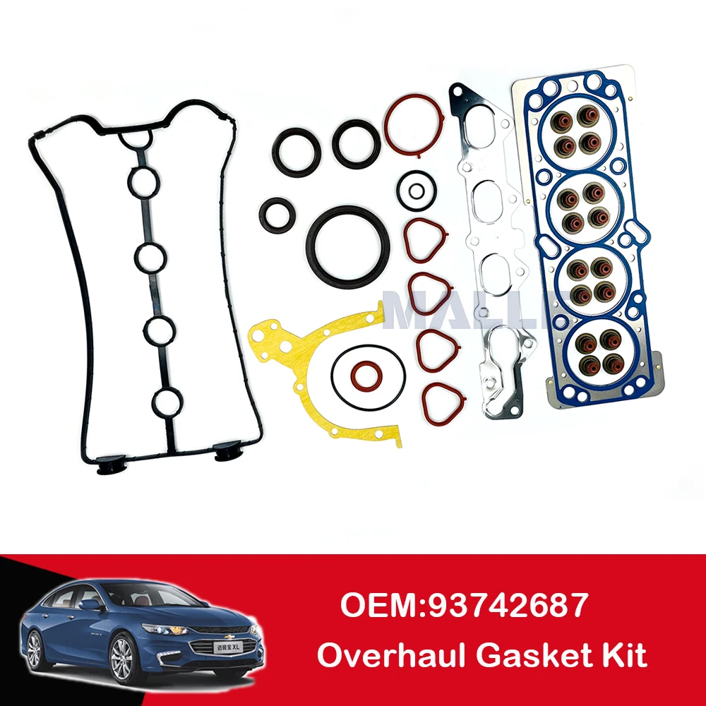 

Engine Complete Overhaul Rebuilding Gasket Kit For GM Chevrolet Aveo Aveo5 Buick Excelle 1.6L Daewoo Auto Accessories 93742687