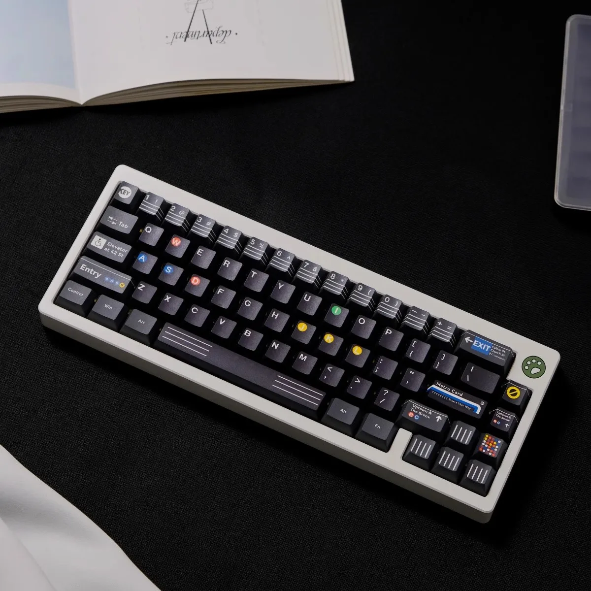 

1 Set New York Subway Keycap PBT Dye Subbed Key Caps Cherry Profile Customizable Language JP Korean Arabic French Russian German