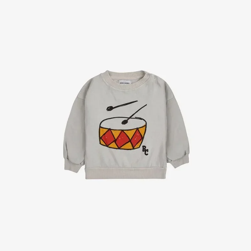 Auf Lager 2024 ss neue Kinder koreanischen Sweatshirt Hoodie mit stilvollen Mode Cartoon Muster Tops Langarm Winterkleid ung Tops