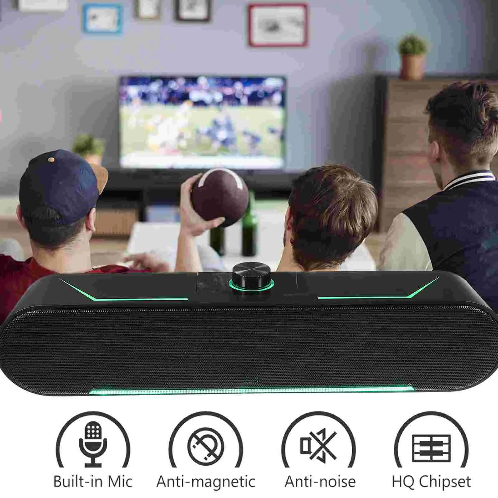 Desktop Monitor Wired Stereo Speaker Feature for Home Gaming Tablet System Portable Wireless Speaker like Sound