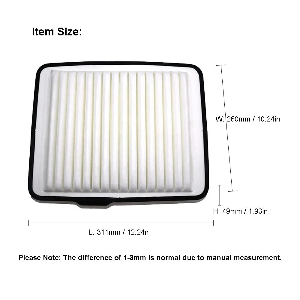 Air Filter For HUMMER H3 3.7L 5.3L CHEVROLET COLORADO 2008-2012 GMC CANYON ISUZU I-290 I-370 Accessories 8159424290 15942429