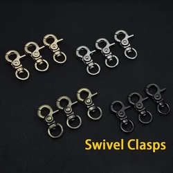 5pcs Metal Swivel Eye Snap Hook Trigger Lobster Clasps Clips for Leather Craft Bag Strap Belt Webbing