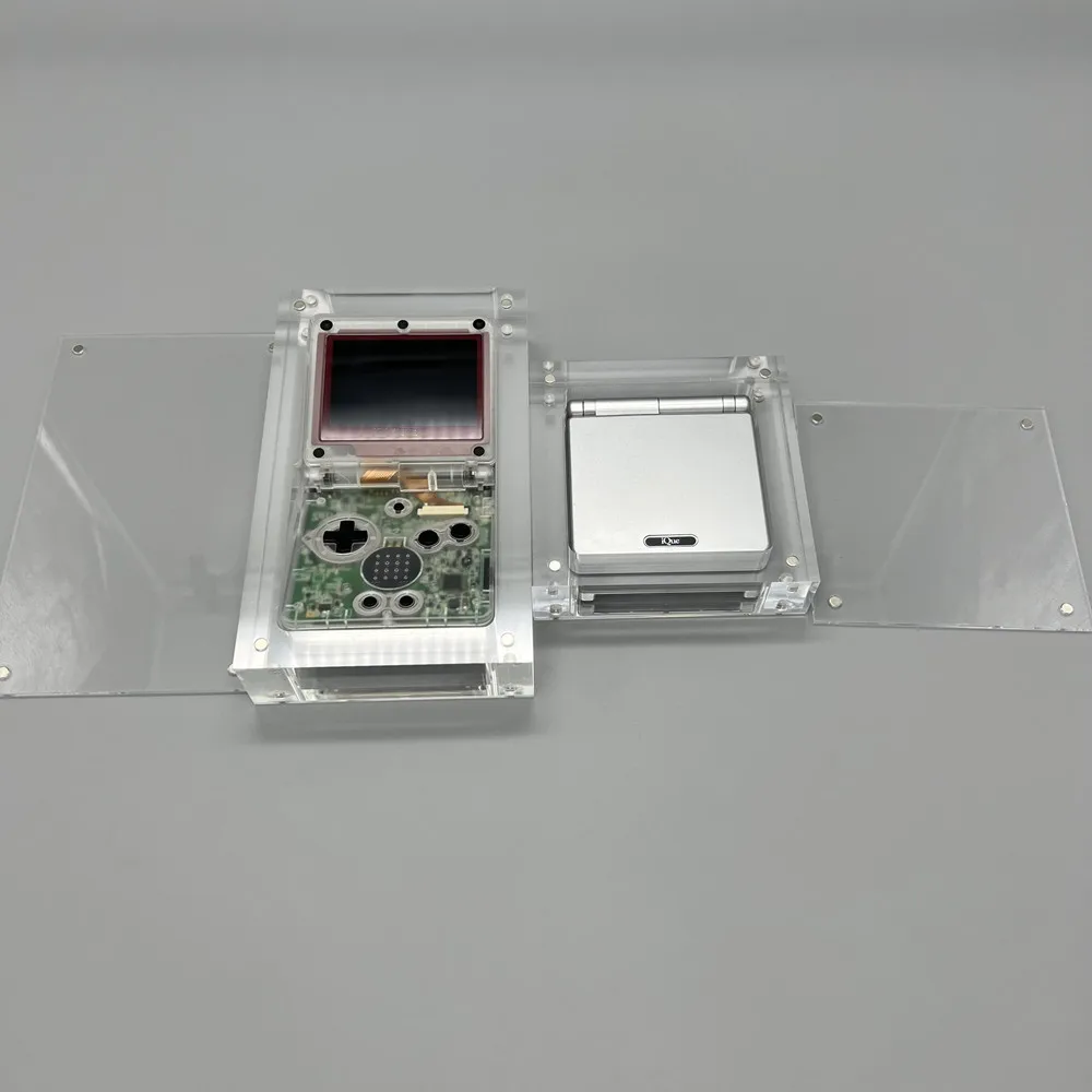 High transparency acrylic magnetic cover console storage box for Game boy advanced SP GBASP