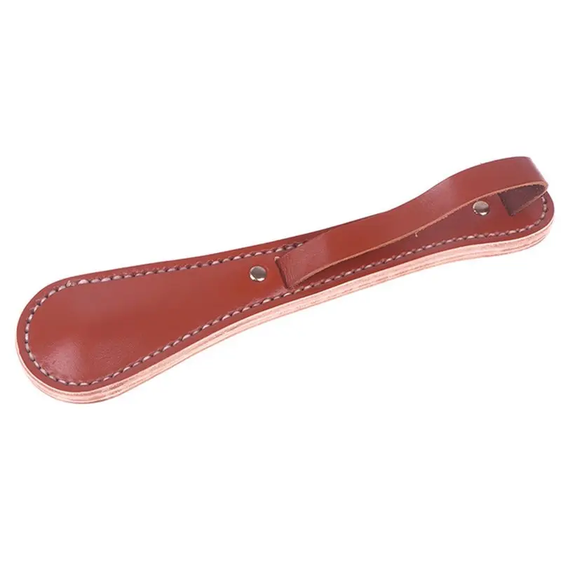 2X Outdoor Self-Defense Massage Tool For Men And Women, Anti-Harassment Leather Racket Brown