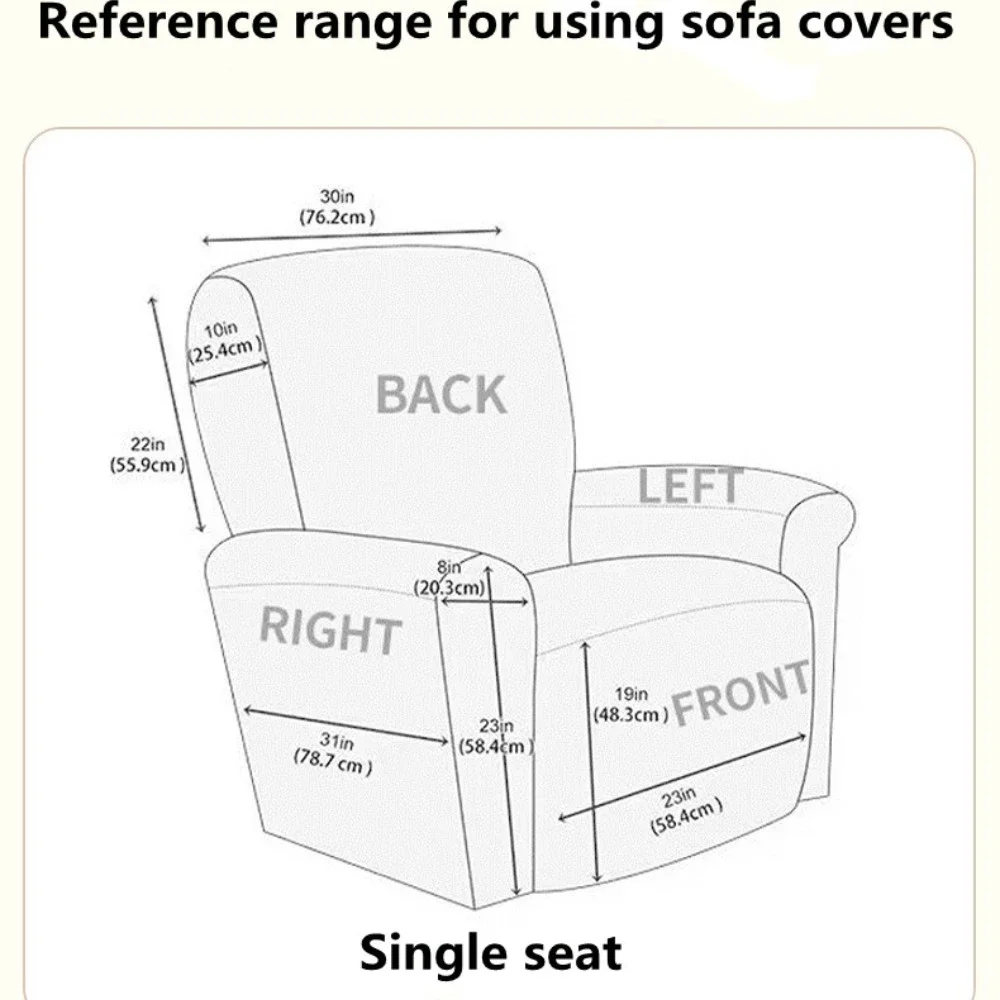 Pokrowiec na sofę rozkładaną Elastyczny ochraniacz na sofę Leniwy chłopiec Relaks Pokrowce na fotele Rozciągliwe pokrowce Ochraniacz na meble na