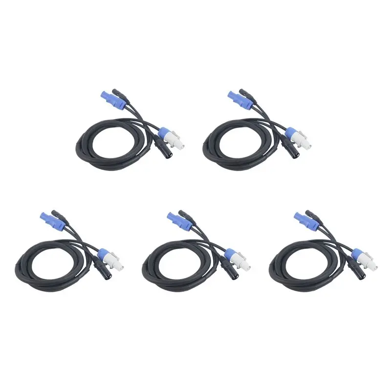 AT29-5X DMX Powercon Cable Combination Of Powercon Plug And DMX XLR Signal Line For Light Power Connection Signal Transit(A)