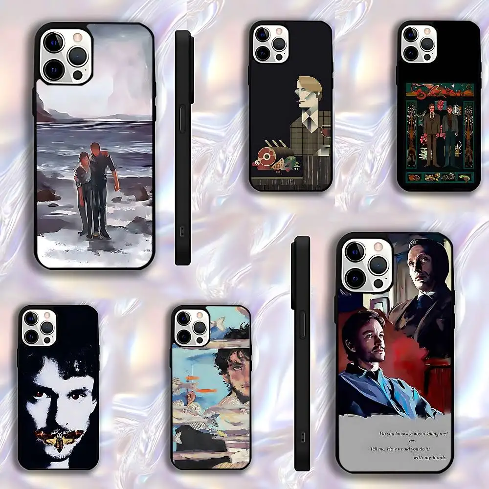 

Will Graham H-Hannibal Phone Case For iPhone 17,16,15,14,13,12,11,Pro,Max,Plus,E,Air,Mini Protective Black Cover