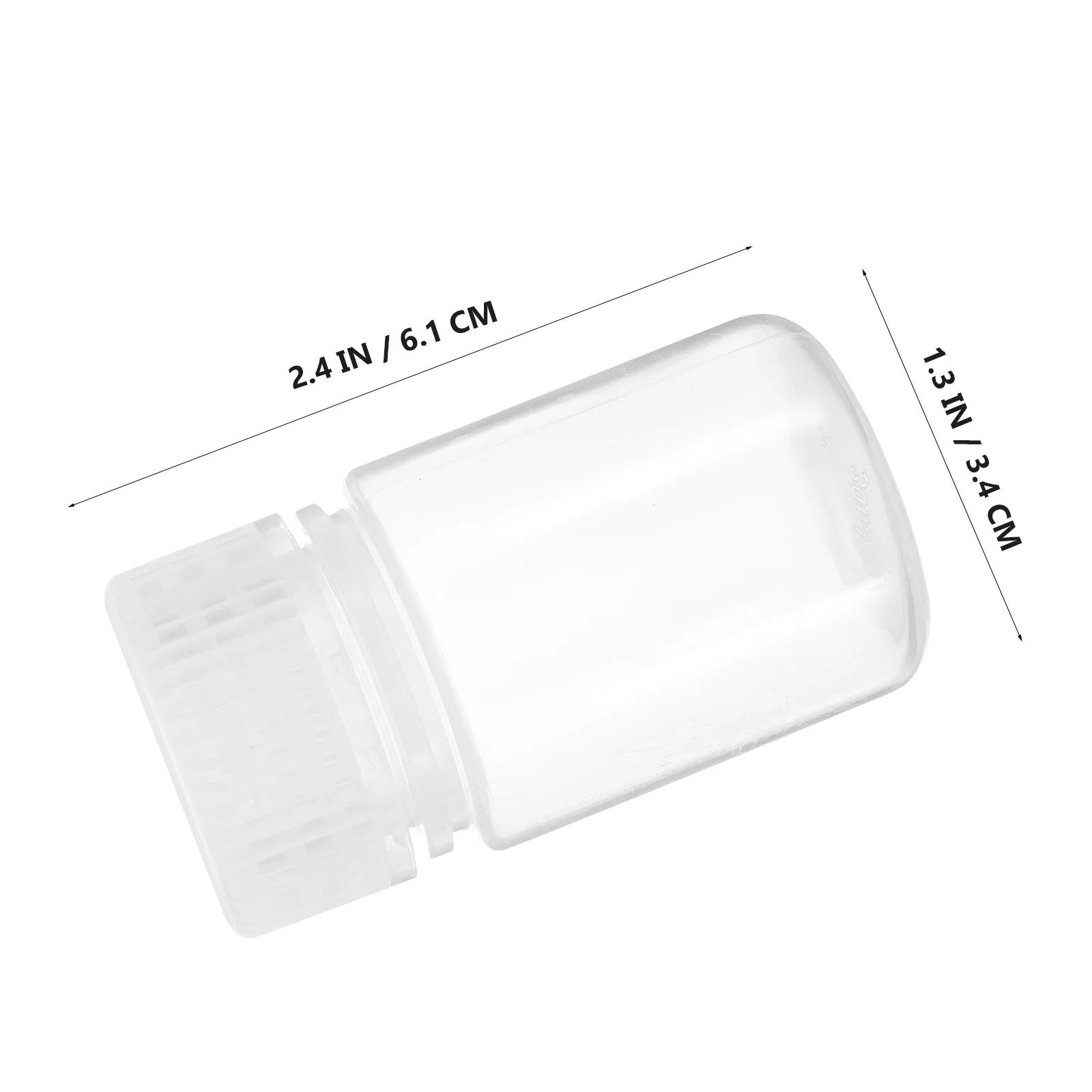 10Pcs 30ml High Temp Resistant Reagent Bottles Clear Screw Caps Chemical Plastic Vials Plastic Vials with Caps