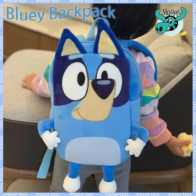 Sac à Dos de Dessin Animé Bluey pour Enfant, Cartable de Cosplay de Famille, de Maternelle, Chien Bluebin, Kawaii, Bleu, Orange, Cadeaux