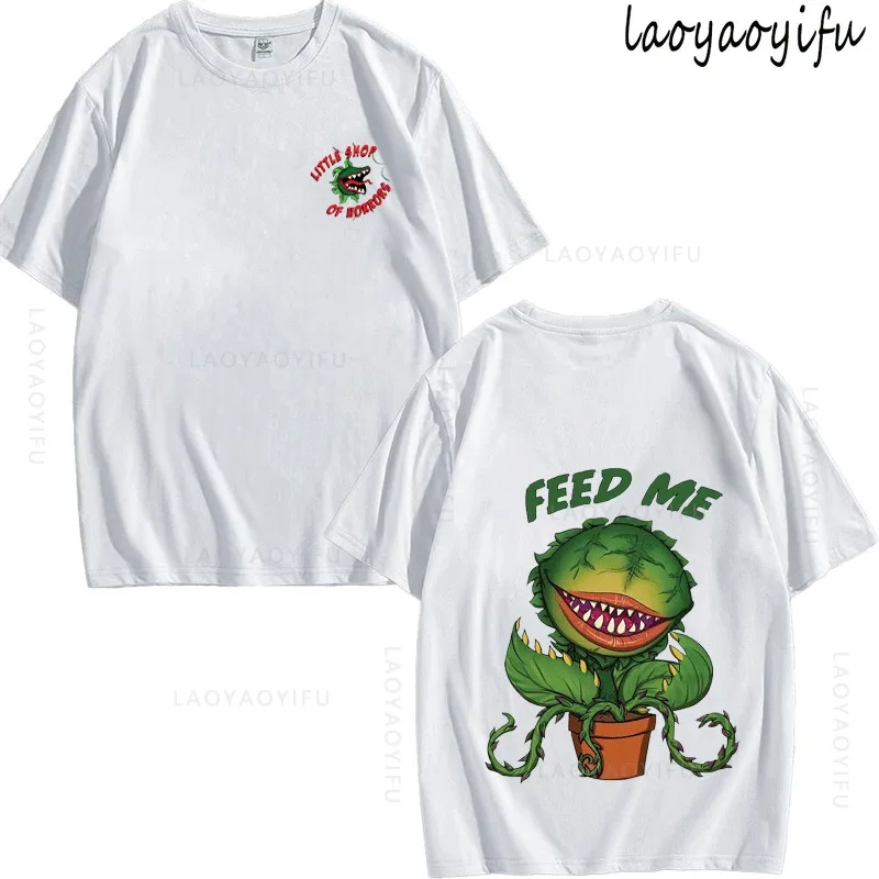 

Little Shop of Horrors Theme 100%Cotton Summer T-Shirt Short-sleev Printed Fashion Men's Women's Fashion High Quality O-neck