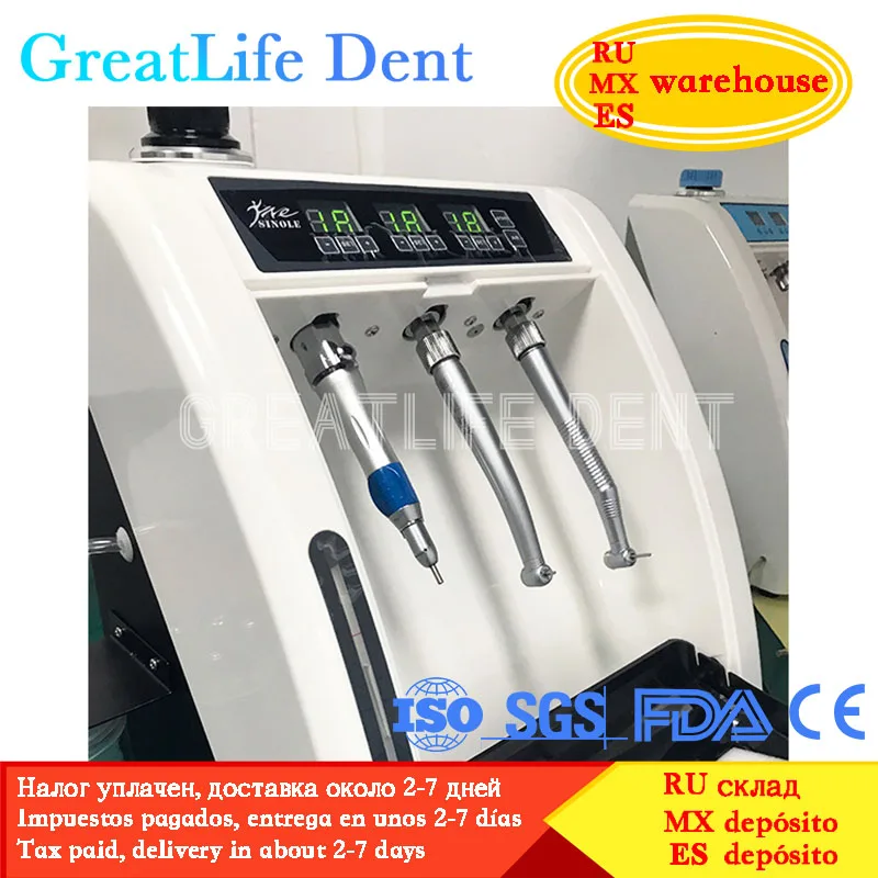 GreatLife Dent Dental Handpiece Oiler Lubricant Oil Lubrication Cleaning System Cleaning Dental Handpiece Lubricant Device