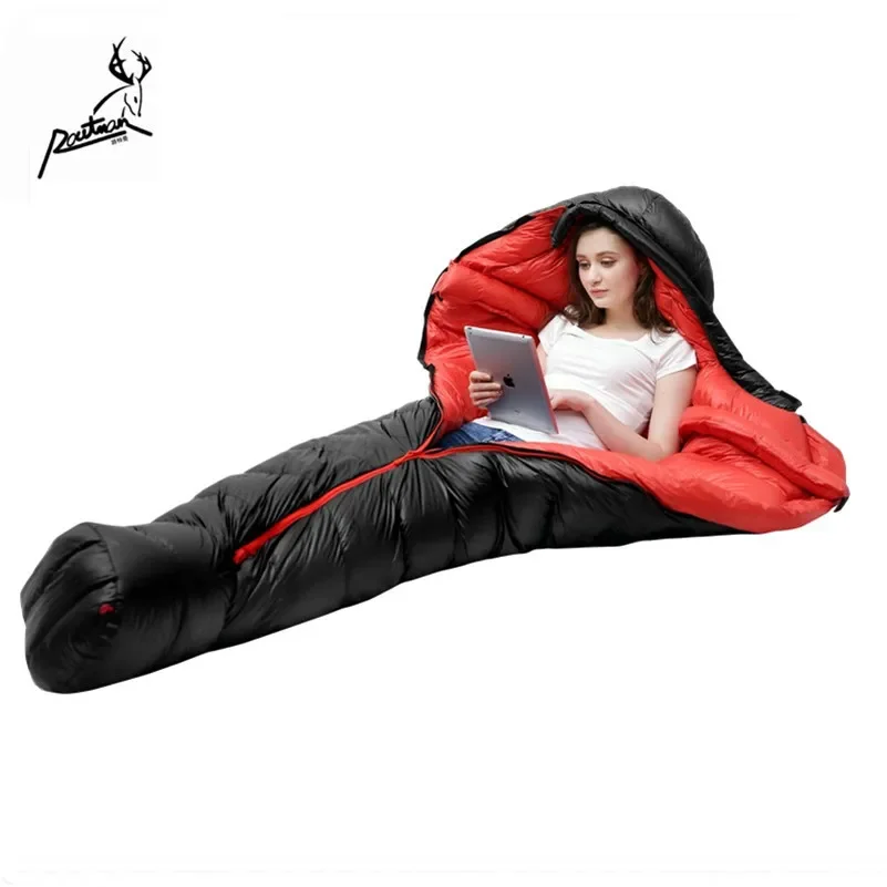 RS-309 ROUTMAN Mummy Sleeping Bag Duck Down Sleeping Bag for Extreme Cold Weather