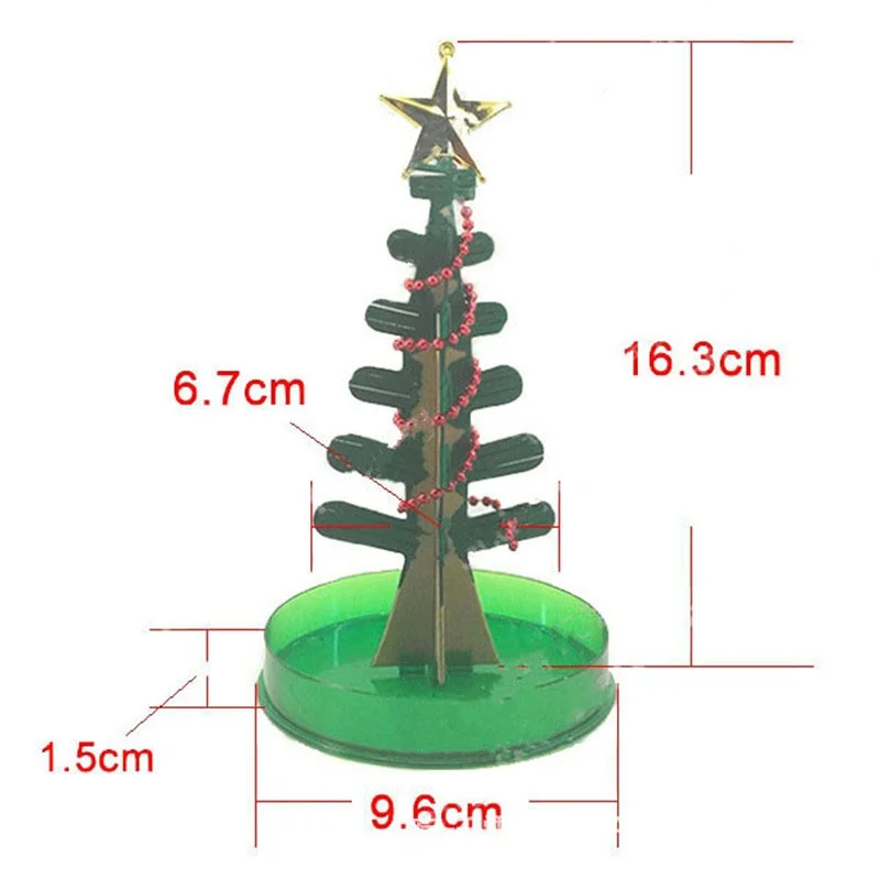 Magic Christmas Tree Magical Growing Tree Crystal Sakura Mini Tree Paper Tree Blossoming Xmas Gift Educational Toys DIY Kid Toy