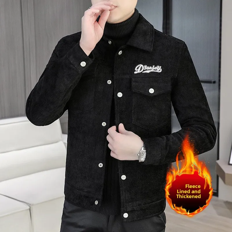 

Мужская демисезонная куртка с воротником-стойкой, утепленная, повседневная, из полиэфирного волокна, новинка сезона, теплая, для осени и зимы