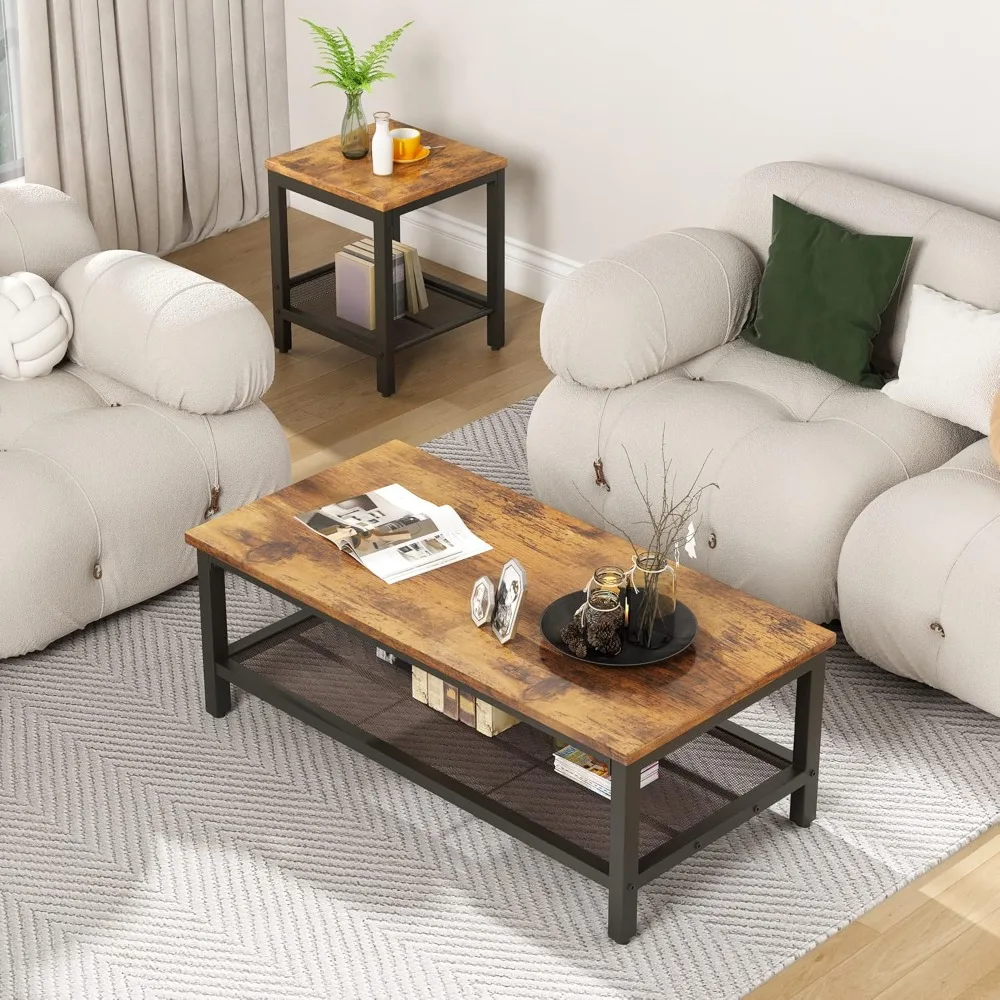 Industrial Coffee Table Set 5