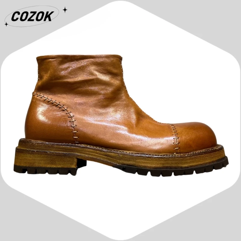 26 Horsehide American Style Advanced Horse Leather Non-Slip Professional Luxury Retro High-End Lace-up leather AD1512-N