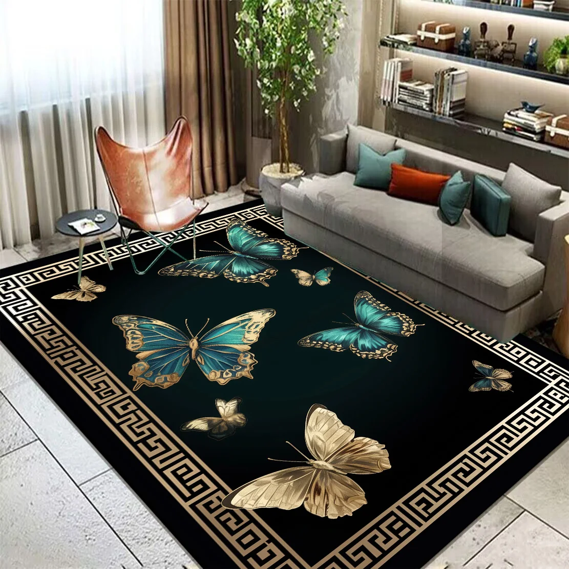 

3D Fashion Carpets for Living Room Decor Sofa Modern Luxury Parlor Coffee Tables Mat Large Area Soft Non-slip Rugs for Bedroom