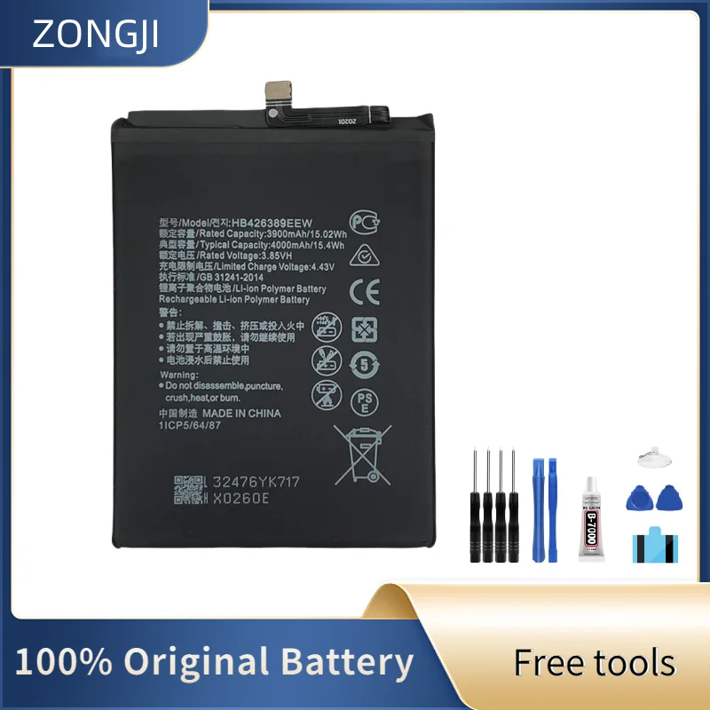

Новый аккумулятор HB 426389 EEW 4000 мАч для Honor 20 Lite Honor 20 Youth LRA-AL00 Honor 30i аккумуляторы для телефона + бесплатные инструменты