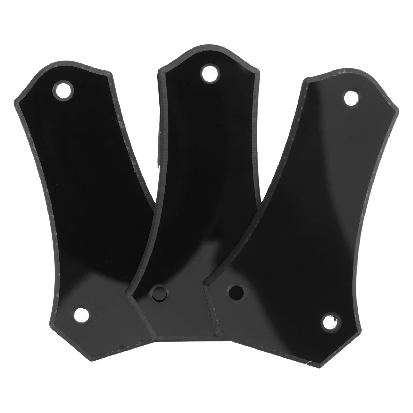 

3Pcs Black Guitar Truss Rod Cover Plastic Headstock Plate Electric Guitar Upgrade Parts Replacement Universal Truss Rod Cap