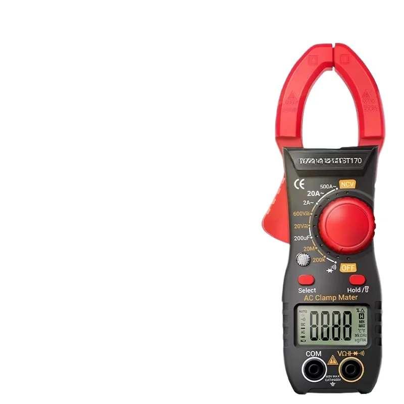 

ST170 Multifunctional Digital Clamp Meter Intelligent Anti-Burn AC/DC Ammeter Multimeter