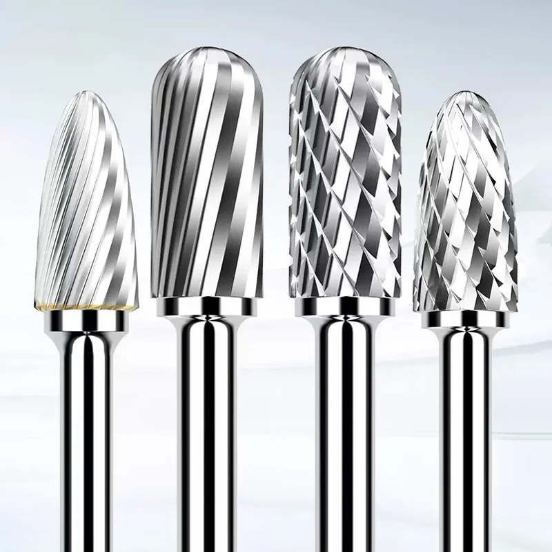 Lidiiao Fresa de Carboneto de Tungstênio Haste de mm Corte Rotativo de Rebarbas Metal Madeira Aço Inoxidável Moagem Elétrica Brocas de Gravação