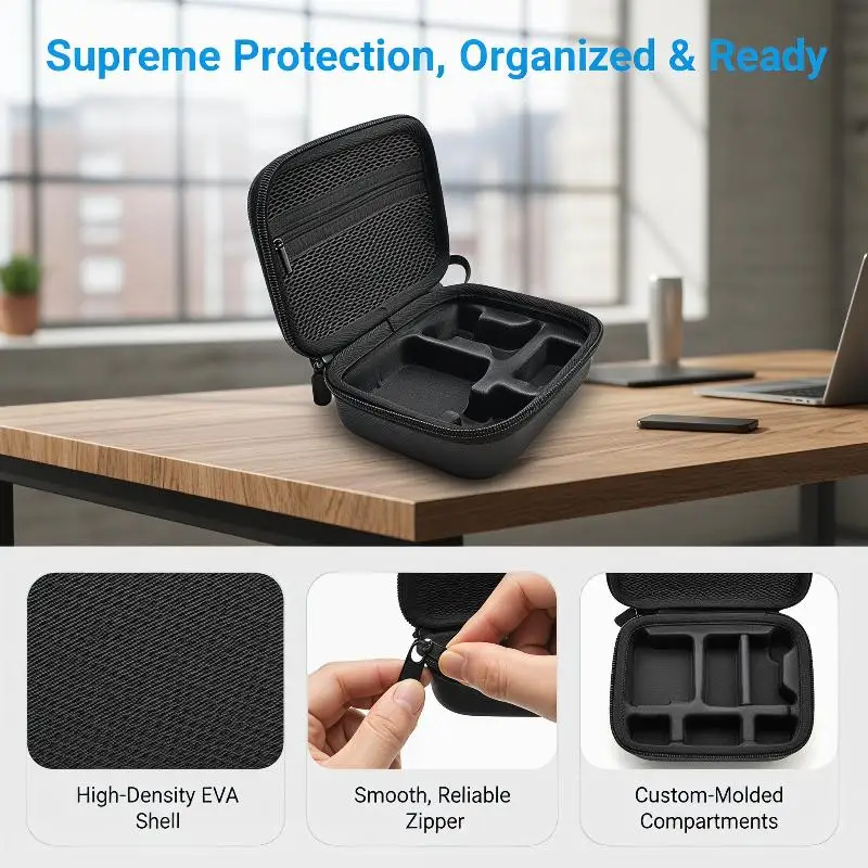 Carrying Case Travel Bag for OSMO NANO Camera PU Storage Bag Handbag Box for Standard Bundle Accessories - view 3