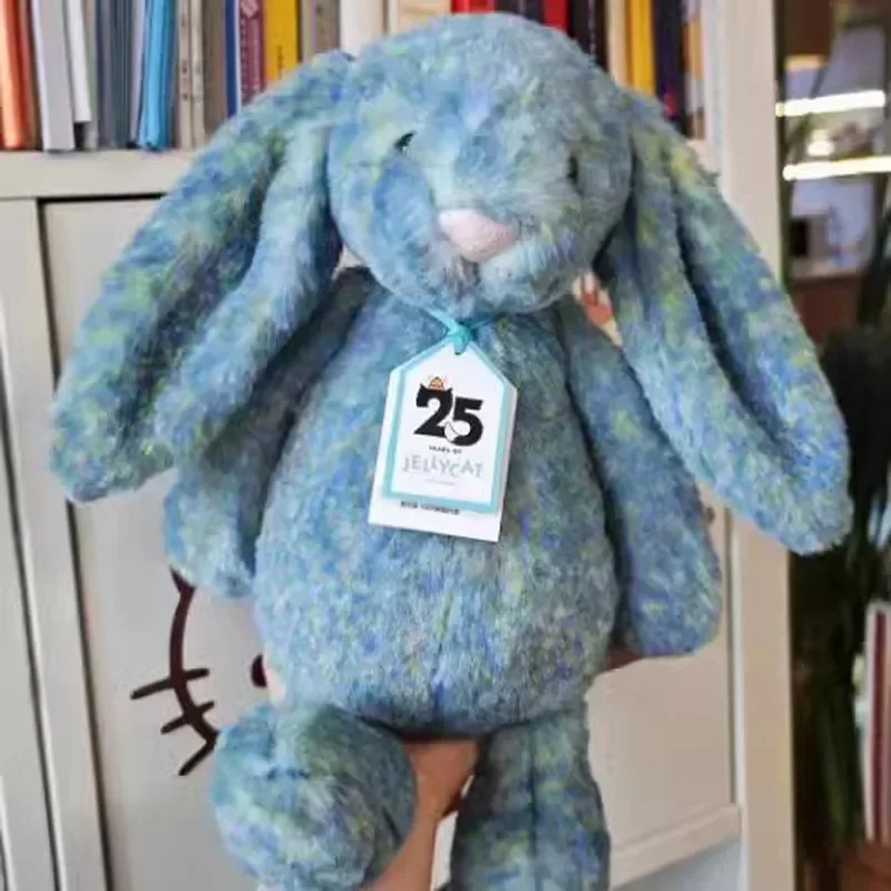 Jelly Cat 30cm Monet Bunny Plush Doll 25th Anniversary New Shy Blue Oil Painting Rabbit Home Decoration Cat And Dog Toy Pet Gift