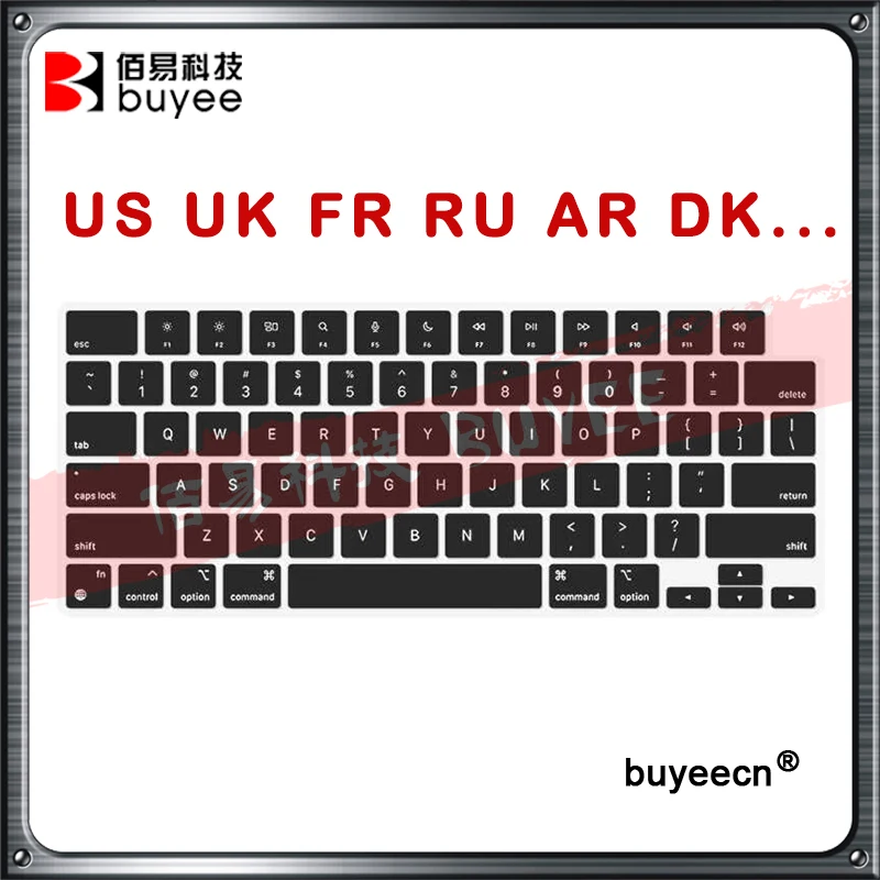 

Laptop A2779 A2780 Keycaps Keys Cap Set US UK FR Russian Arabic Danish Keyboard KeyCap For Macbook Pro M1 M2 14" 16" Replacement