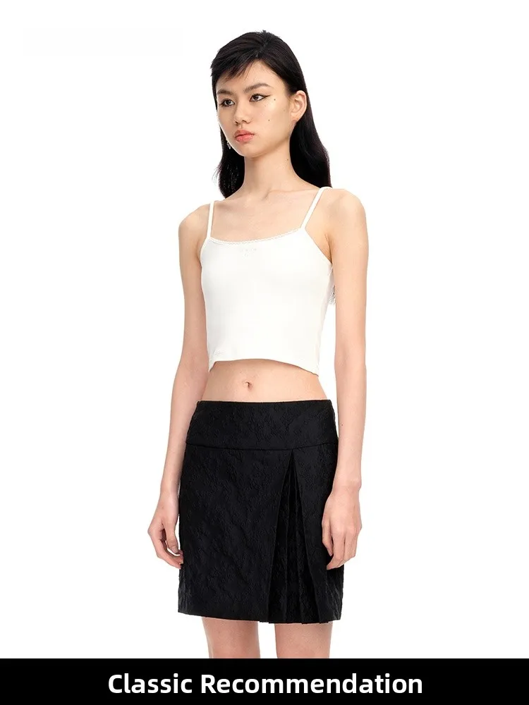 

UUTONG Sweet Sle ort Strap Top Faionable Casual Simple Design Cotton Blend Ladies Vest Tank Top for Young Women