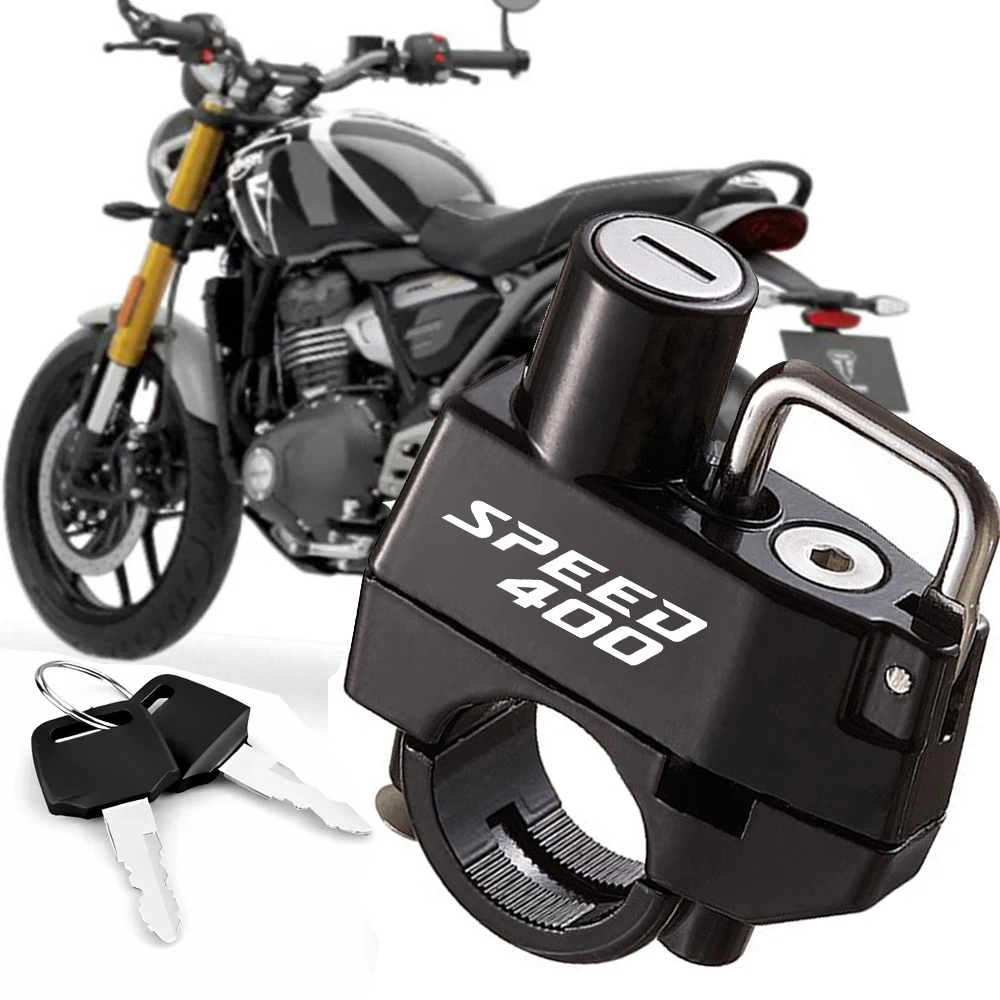 Nuevo Candado para Casco de Motocicleta para Triumph Scrambler 400X X Speed 400 2023-2026, Antirrobo, Accesorios para Moto