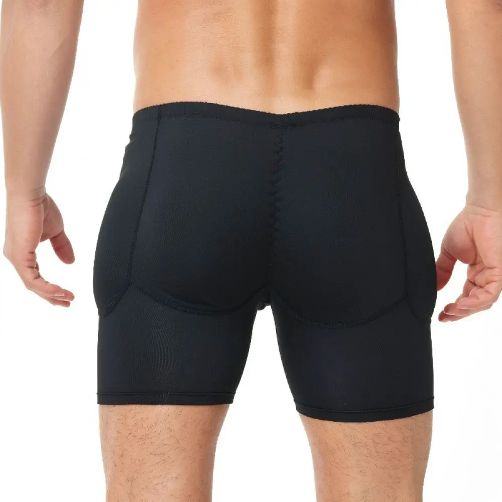 Mens Padded Butt Lifter Briefs Shaping Underwear Breathable Seamless Sport Shorts Protective Gear For Winter Skating