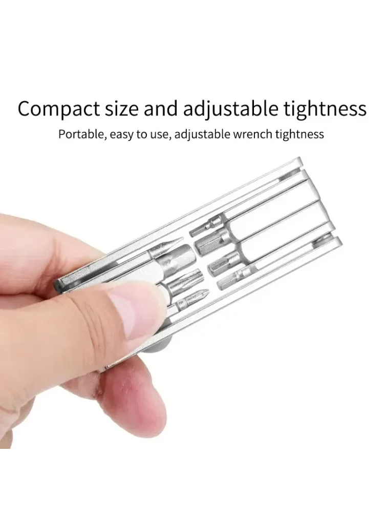 AliExpress NONE 8 in 1 Bicycle Repair Tools Kit Motorcycle MTB Road Bike Screwdriver Tool Foldable Hex Spoke Wrench Mountain Road Bike Tool