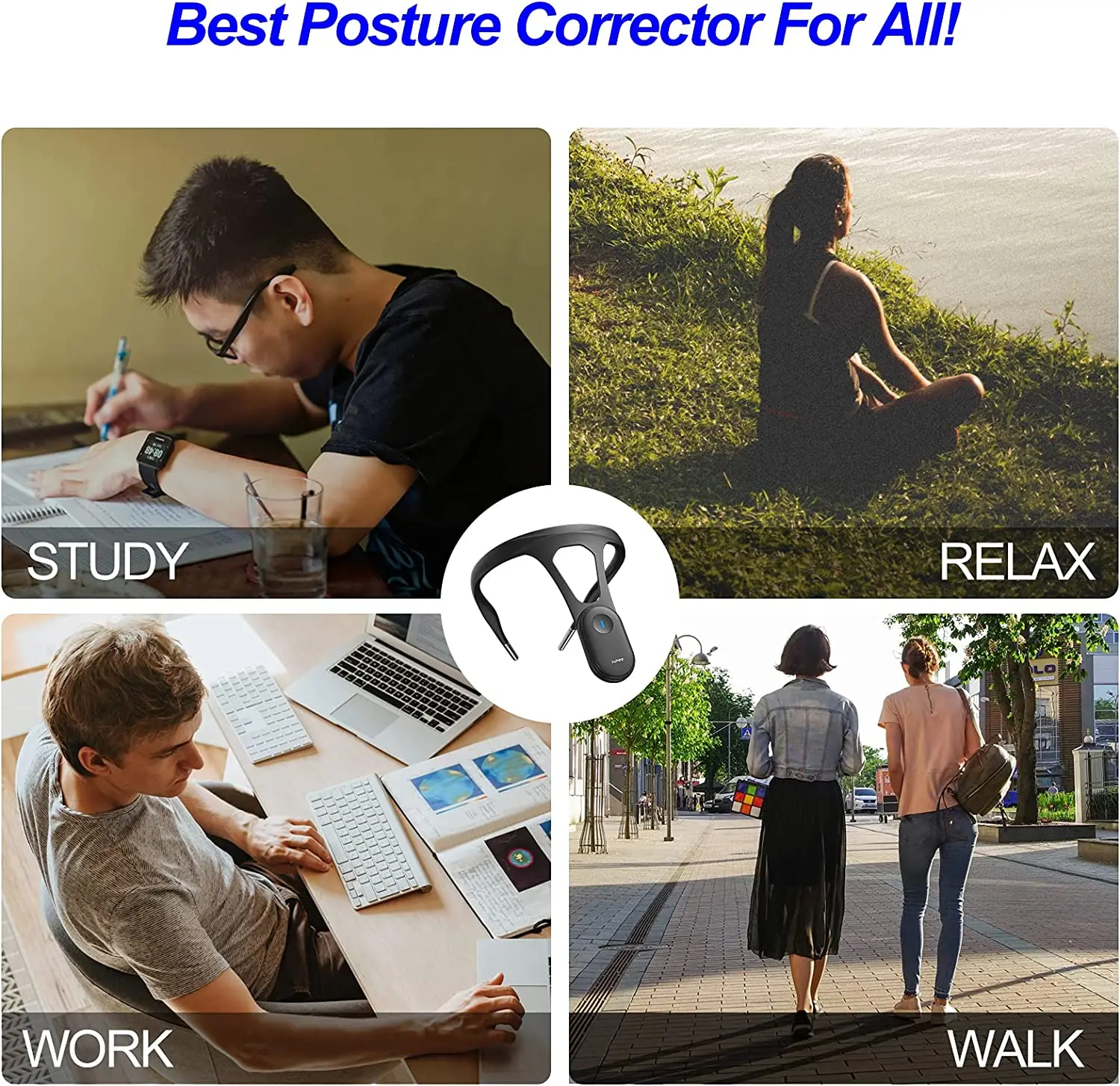 Hipee Smart Back Posture Corrector Device postural Training device Corrector For Adult Child