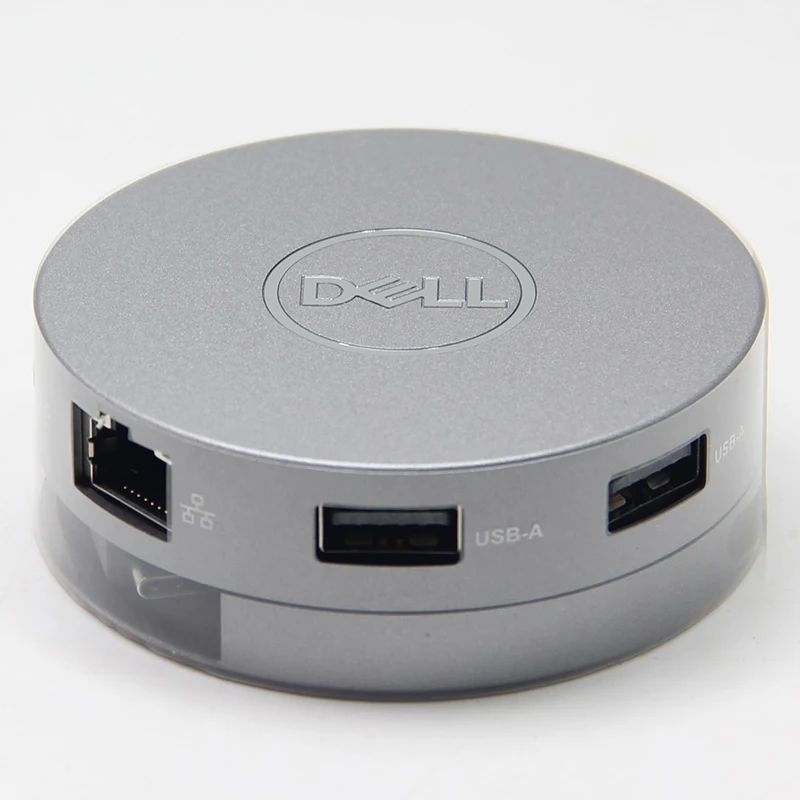 لـ DELL DA310 7-IN-1 USB-C محول الهاتف المحمول مع USB-C USB-A HDMI VGA DP RJ45 جديد بدون حزمة البيع بالتجزئة