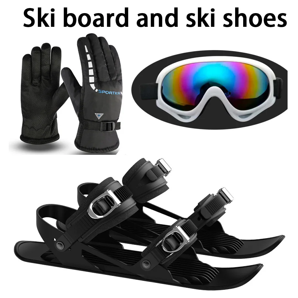 

Outdoor sports sled Skates Compact Skiing Accessory Multifunctional Adjustable portable Snow sports ski supplies sled ski boots