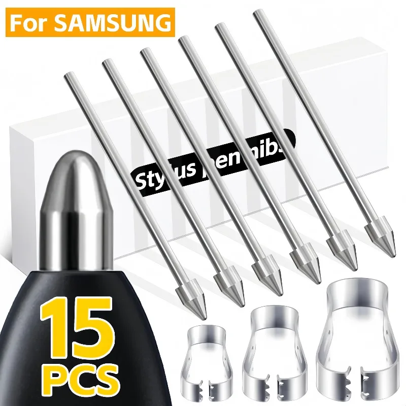 

Luxury Metal Stylus Nib with Clip Set for Samsung S-Pen Galaxy Tab S10 Ultra S9 FE NOTE Pressure Sensitivity Pen Tip Accessories