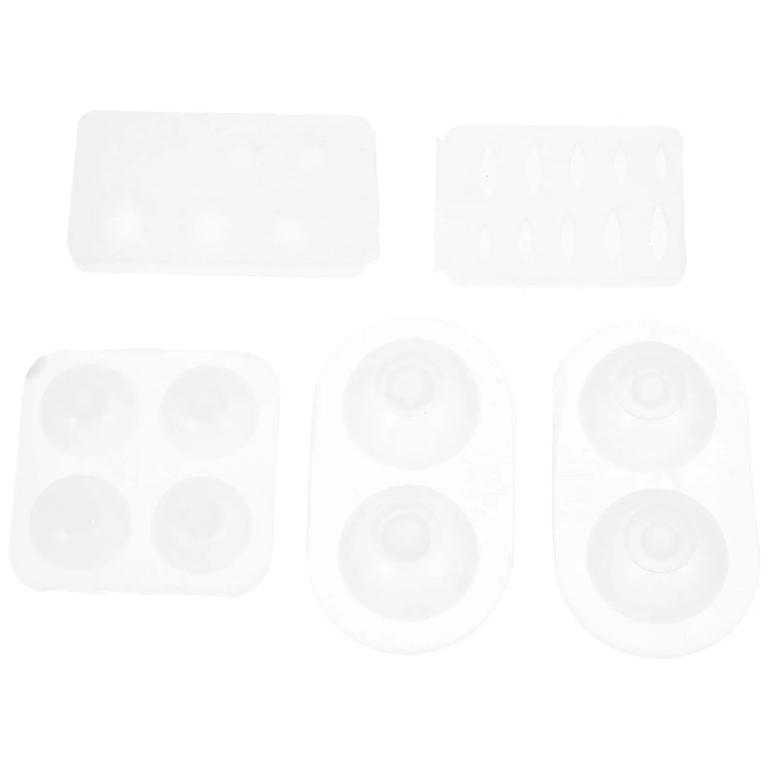 

5 Pcs Eye Mold Silicone Casting Molds for DIY Epoxy Resin Jewelry Craft Tools White Art Decor Accessories Eyeball Mold