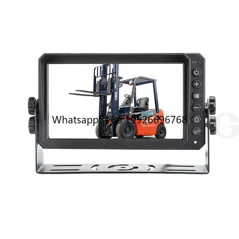 7 Inch AHD Heavy Duty Monitor Designed for Visor Rear View Touch Button Monitor Full Glass Surface Van RV Bus Monitor