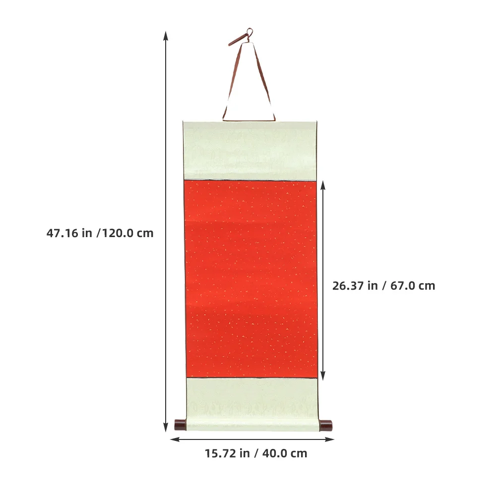 

Red Sprinkled Gold Xuan Paper Blank Painting Scroll For Chinese Calligraphy Ink Watercolor Art Practice Supply Wall Decor