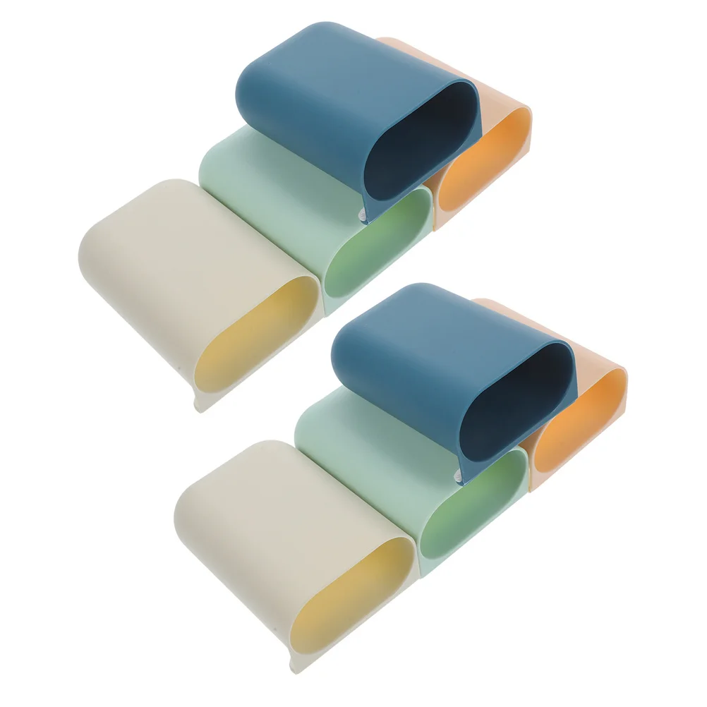 

8Pcs Space Saving Hanging Desktop Organizer Pen Holder Multipurpose Storage Basket Rolling Cart Accessories Utility Cart