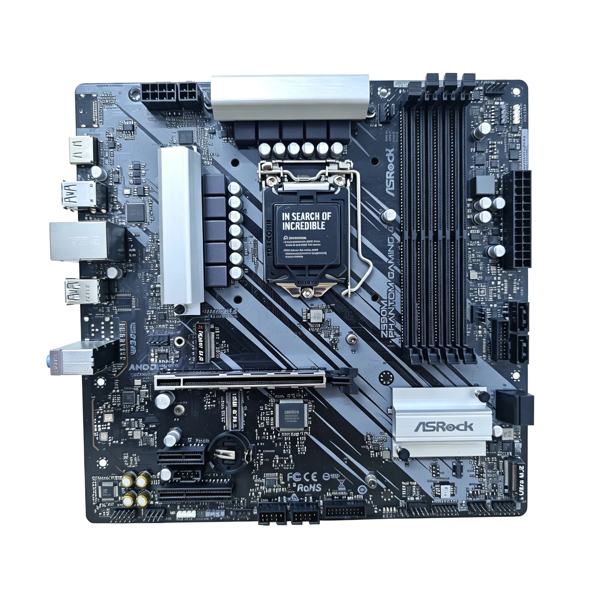 ASRock Z590M Phantom Gaming 4 Motherboard Intel Z590 LGA 1200 DDR4 128GB support 11600 11500 10325 10900 10400 cpu ATX NVMe SSD