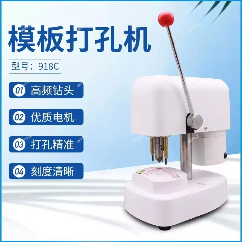 Professional Eyewear Punching Device, Glasses Lens Template Three Holes Punch Processing Instrument