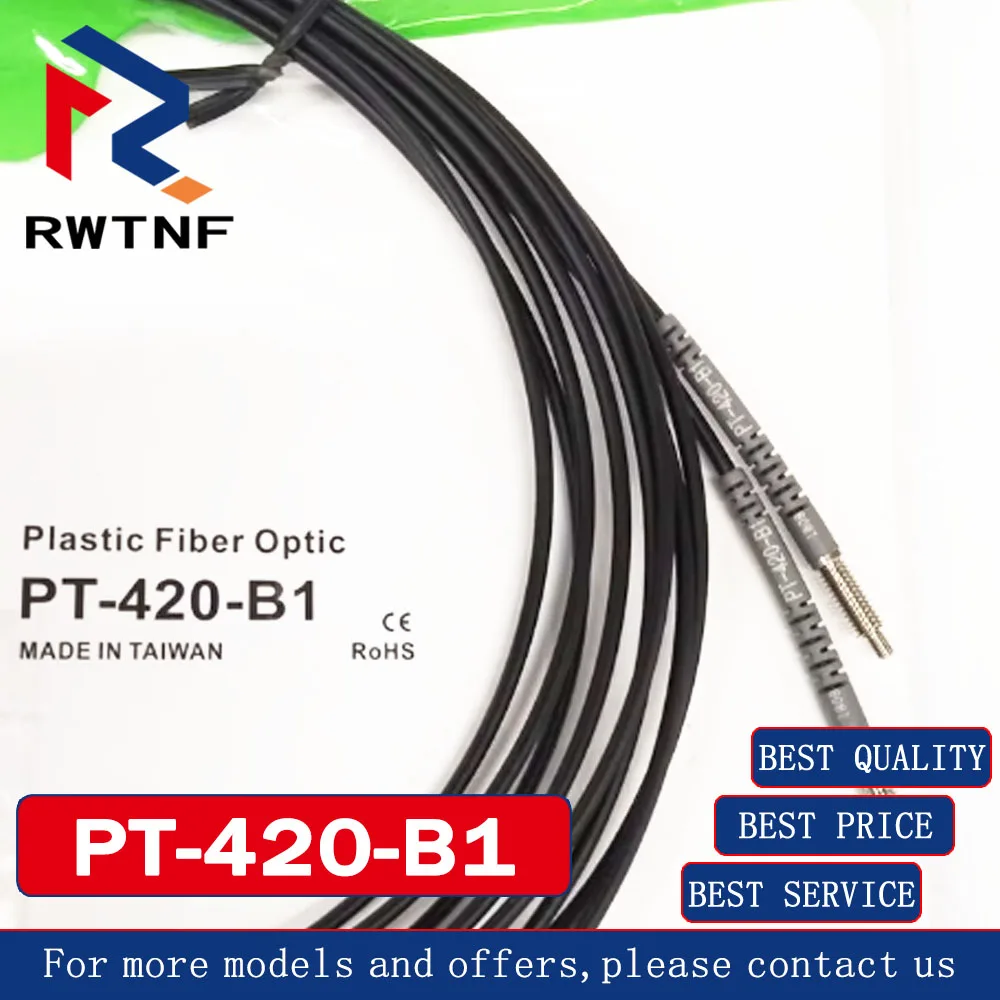 Brand New Genuine  PT-420-B1 RIKO M4 line length 2M collimated fiber sensor,100% original warehouse stock