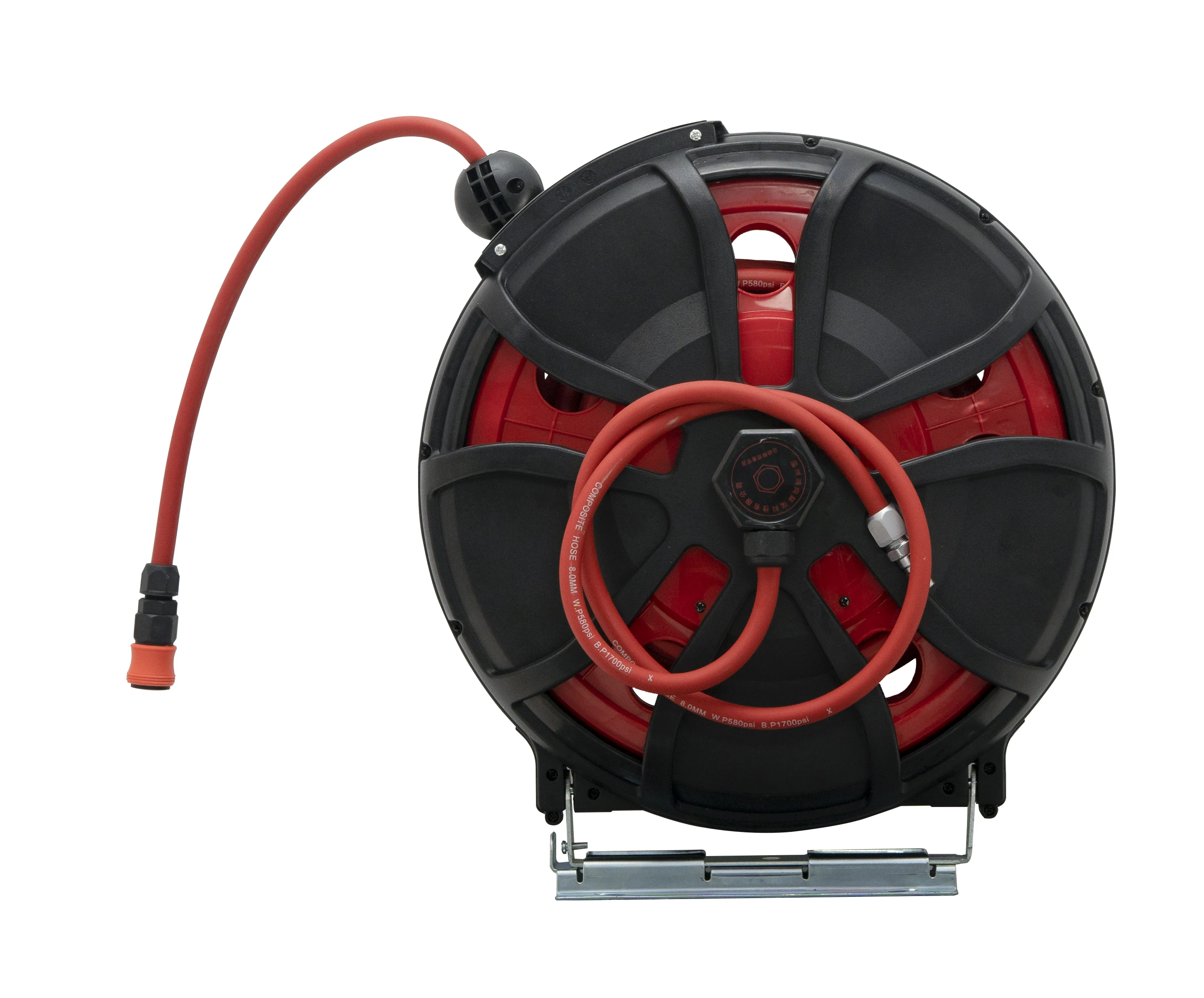 

Premium Heavy-Duty Rust-Free Outdoor Automatic Rewind Retractable Pressure Washer Wall Mount Flexible Air Garden Water Hose Reel