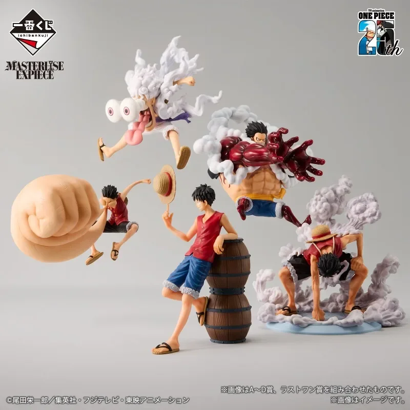 Original BANDAI Ichiban Kuji One Piece 25th Road to Pirate King Monkey D. Luffy Gear 2 3 4 5 Figure Anime Action Model Toys Gift - view 6