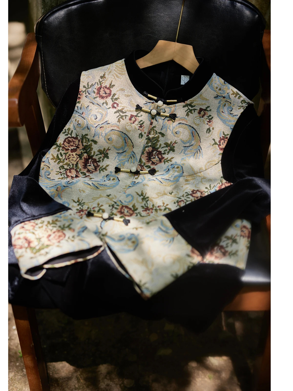 

Mu Ran Diary Bla Young Sle Daily Wear Autumn Winter Long Dr Vest Set Retro Sle Long Sve Long Skirt