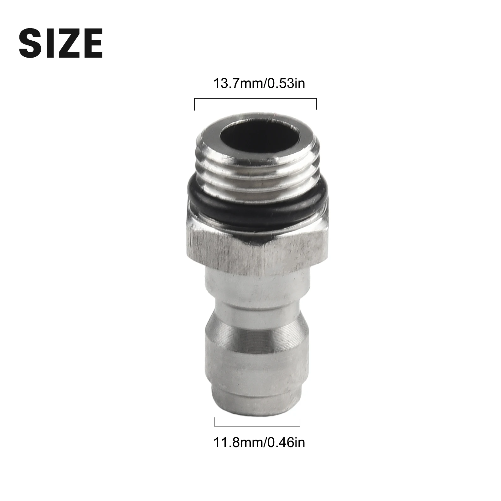 High Pressure Washer 1/4 Inch Quick Connector Compatible with Snow Foam Bottle Featuring Alloy Interface and Plastic Nozzle