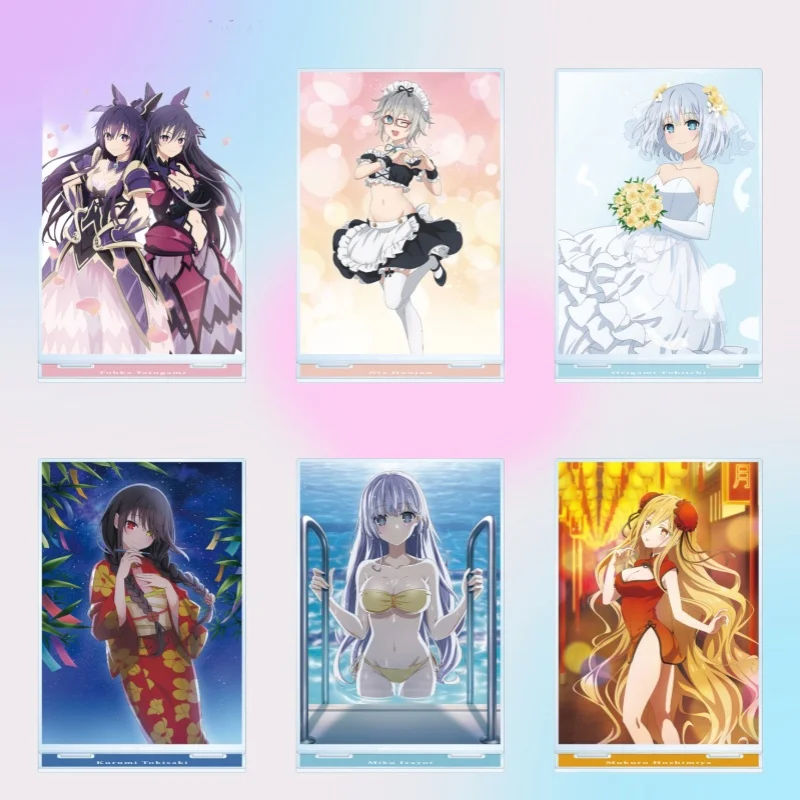 Date A Live ANIME 15CM Memorable anime moments Acrylic Figure Stand Model Cosplay Toy Birthday Gift Ornament keychain