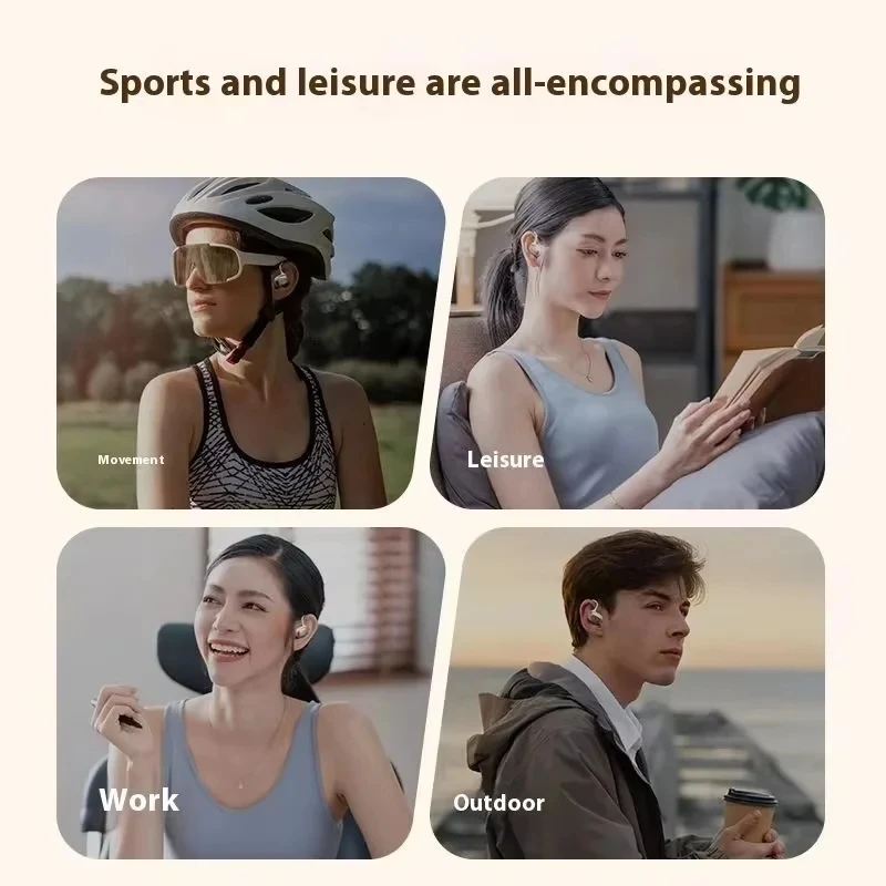 MIFO FiiTii Z Wireless Earphones Hanging Ear Earbuds Bone Conduction Noise Reduction Bluetooth 5.4 IPX5 Waterproof Headset